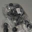 SEEVOR 28 Pack Balls Table Tennis Balls 40mm Color Plastic Balls Bulk Washable Small Game Balls for Party Decoration Handcrafted Art Carnival Pool Games Pet Toy (Black)