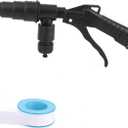 Coolant System Flush Gun, Heater Core Flush Kit, Air & Water Combo Flushing Set with Nozzles for 19-40mm Hoses Radiator Tankless Water Heater Cleaning Tool