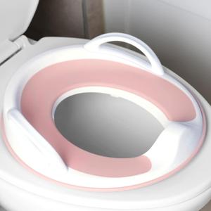 Jool Baby Potty Training Seat for Boys and Girls With Handles, Fits Round & Oval Toilets, Non-Slip with Splash Guard, Includes Free Storage Hook (Pink)