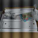 Yoobure Modern Nightstand with Drawer, Bedside Tables, Mid Century Nightstands with Open Storage Shelf, Wood Bedside Table, Small Night Stands for Bedrooms, 2-Tier Night Table (White)