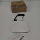 Natural Travertine Napkin Holder - Decorative Square Paper Napkin & Towel Holder for Kitchen, Restaurant, Bathroom - Durable Resin Table Organizer - Stylish Home Gift (Beige) (7 x 7 IN)