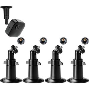 Tonton 4 Pack Blink Outdoor Camera Mount, 360 Adjustable Wall Mount Bracket for Blink Outdoor 4 (4th Gen) / (3rd Gen), Blink XT / XT2, Blink Mini, Universal Camera Wall Mount Holder, Black