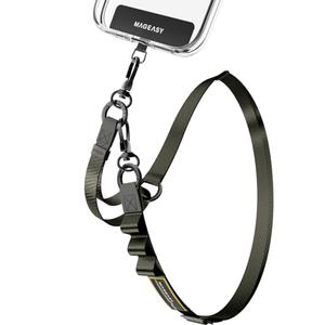 MAGEASY 2-In-1 Cell Phone Lanyard Crossbody - Universal Crossbody Phone Strap & Phone Wrist Strap with Built-in Keychain, Phone Tether Tab | Anti Drop & Anti Theft for Daily & Outdoor Activities