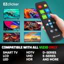 Vizio Replacement TV Remote Compatible with Vizio TV's ONLY (Black) Big Button TV Remote Control, Simplified and Easy to Use (2xAAA Batteries not Included)