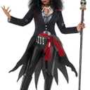 Morph Voodoo Costume For Women, Voodoo Priestess And Doctor Halloween Costume Womens, Scary Halloween Costumes For Women (Medium)