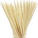 8" Bamboo Skewers (100PCS) for Grilling, BBQ, Shish Kabobs, Fruit, Appetizers, Chocolate Fountains, Cocktail Picks, Wooden Sticks, Crafting, Φ=4mm, Optional Sizes 6"/10"/12" 2 Pack