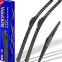 3 wipers Replacement for 2011-2016 Kia Sportage, Windshield Wiper Blades Original Equipment Replacement - 24"/18"/12" (Set of 3) U/J HOOK