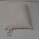 LOFE Organic Buckwheat Pillow for Sleeping with Organic Cotton Pillowcase - 16''x22'', Adjustable Loft, Breathable for Cool Sleep, Cervical Support for Back and Side Sleeper(Tartary Buckwheat Hulls) (Off White(pure))