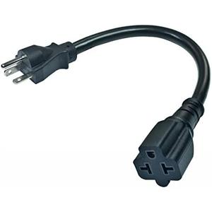 1Ft 20A AC Power Plug to 15A T-Blade Adapter Cable, 6-20P to 5-20R, 6-20P to 6-15R, 4 in 1 AC Adapter, 12AWG Heavy Duty Extension Cable for Air Conditioner Etc.