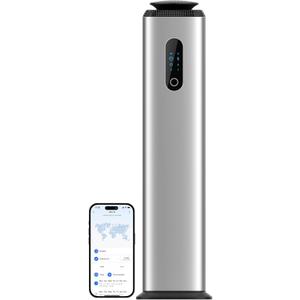 1000ML- Commercial Diffuser Machine With WIFI App Control for Whole House - Cover 10000 Sq Ft - Tower Hotel Scent Diffuser - Scent Air Machine & Waterless Essential Oil Diffuser for Large Room -Silver