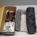 Zakkart Cat Perch for Window Sill with Bolster - Orthopedic Hammock Design with Premium Hardwood & Robust Metal Frame - Cat Window Seat for Large Cats and Kittens - Dark Stained Wood Gray Bed, 24''W