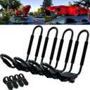 Kayak Roof Rack for 2 Kayaks Carrier, Kayak J Bar Hooks Roof Mount Racks for Universal Cars, SUV, Truck, Set of 4