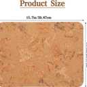 Set of 4 Cork Placemats 15.7 x 11.8 Inch Non Slip Wood Place Mats, Natural Oak Grain Rustic Table Protectors Heat Resistant Coasters for Dining