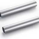 Hicarer 2 Pcs 2" (51mm) OD Straight Aluminum Pipe Tube 11.8" 300mm Long Aluminum Intercooler Pipe Piping Air Intake Tube Brushed Finish