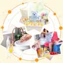 Demissle 20 Pcs Sunflower Soap Baby Shower Favors Mini Sun Soap Party Favors Here Comes The Son Handmade Gifts with Thank You Card for Guest Shower Gender Reveal Party Birthday Parties (Yellow)