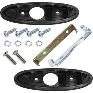 Outside Bullet Mirror Mounting Set, LSOT001157 Rearview Mirror Kit Fit for Pontiac Firebird/GTO for Chevy Camaro/Nova 1970-1981, R312-13 LSOT001157