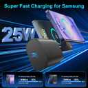 Super Fast Charger Type C, 25W USB C Wall Charger Fast Charging for Samsung Galaxy S26 Ultra/S26/S26+/S25 Ultra/S25/24 Ultra/S24/S23 Ultra/S22 Ultra with 10FT Long Android Type C Charger Cable 2Pack