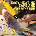 haisstronica Mini Heat Gun 350W, 2 Temp Settings 482F/752F (250C/400C), Hot Air Tool with Metal Stand & Nozzle Guard, 110V Corded Heat Shrink Gun for Shrink Tubing, Crafts, Embossing, Vinyl Wrap
