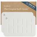 Dorai Home Bath Stone Mat 23.6"x15.4" (2-Pack)  Quick-Dry, Non-Slip Diatomite Stone Bath Mat, Rain Sandstone