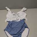Eomenie One Piece Swimsuit for Women Tummy Control Ruffle Bathing Suit, Size M.