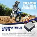 ZK2430-D-FS-ROHS 24V 4-Wire Electrical Controller Fits for Razor MX350/MX400 (V33+) for Versions 33+ Only Replacement Controller for Electric Rocket Scooter Bicycle Dirt Bike Pocket Scooters