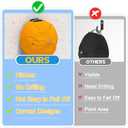 2 x 24 Pack Adhesive Hat Rack for Wall, Hat Organizer for Baseball Caps, Strong Multi-Purpose Hat Hooks, Hat Holder Hanger on Wall, Door, Closet, No Drilling (Black)