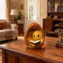 Halloween Ghost Night Light Set - Ghost Bubble Bath Lamp & Ghost Reading Book Lamp, USB-Powered Spooky Cute LED Decor for Kids Adults, Bathroom Bedroom, Gift-Ready Packaging (Orange)