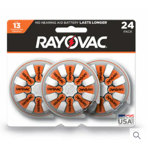 RAYOVAC 13CR-24 HEARING AID BATTERY 24PK