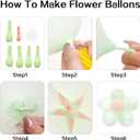 16 Set Daisy Flower Balloons DIY Kit Boho Macaron Pastel Daisy Latex Balloon Flower Party Decorations Colorful Groovy Retro Hippie Balloons for Birthday Wedding Engagement Garland Party Supplies