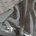 TWODRAPES Dutch Cocoa Pleated Linen Blackout Curtains 102 Inches Long for Bedroom Living Room Pinch Pleat Black Out Thermal Insulated Ring Hooks Room Darkening Drapes Brown Curtains with Liner 40x102