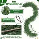 Artgar 12Ft (2 * 6ft) Christmas Pine Garland, 2 Pcs Real Touch Pine Garland, Artificial Realistic Greenery Garlands for Mantle Table Stair Window Porch Indoor Outdoor Winter Xmas Holiday Decorations