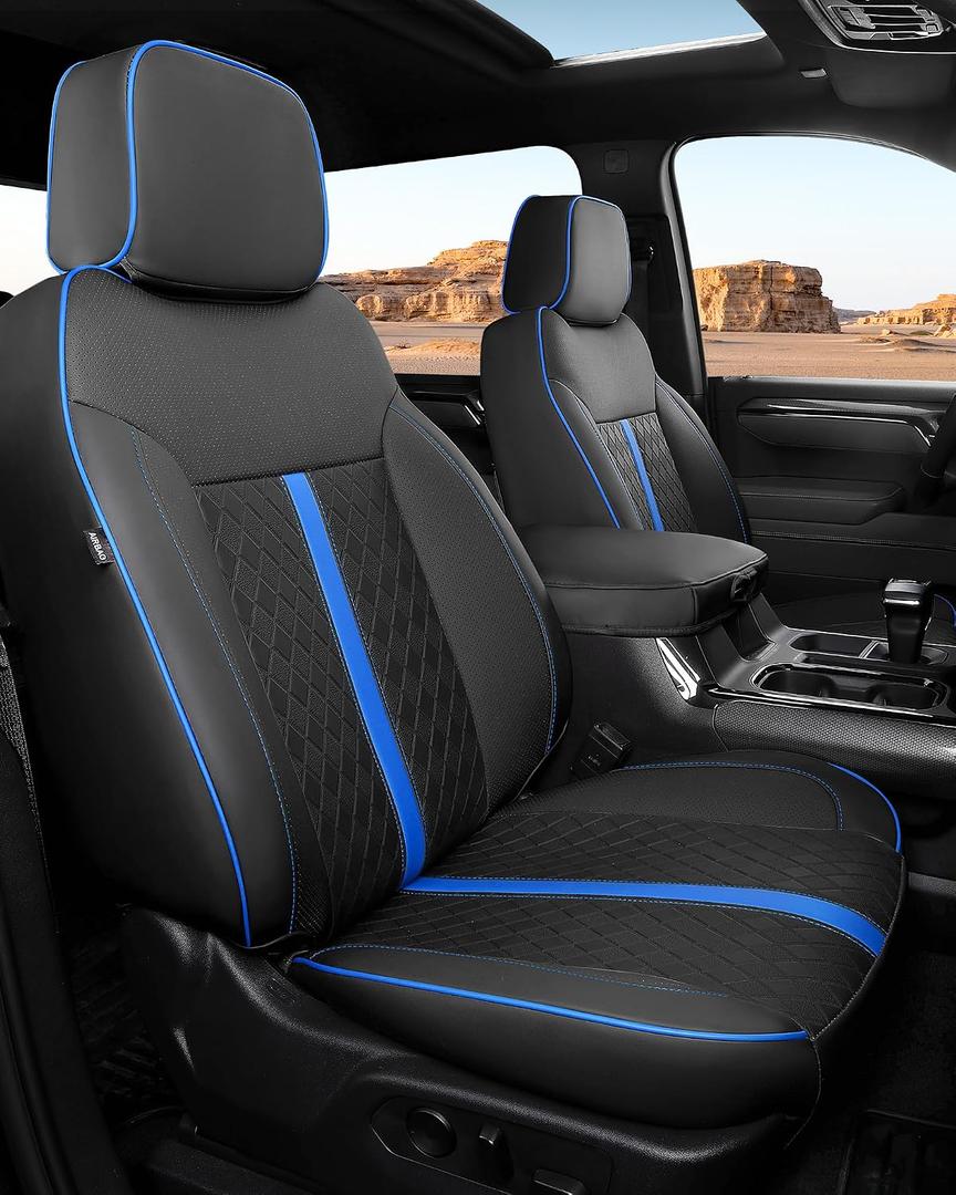 RIDEPOSH Custom Fit Seat Covers for Silverado/Sierra 1500 2019-2026 CrewCab