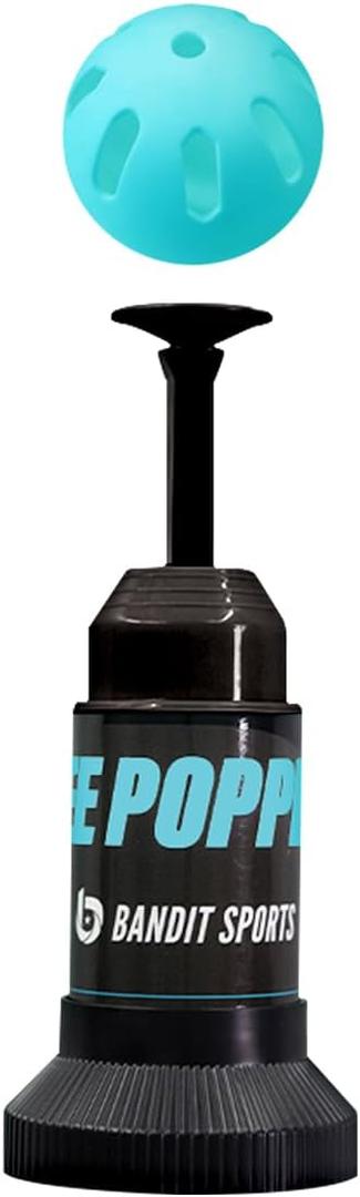 Bandit Sports Baseball Training Tee Popper 202, Hitting Tee for Perfect Swings, Batting Machine for Practicing Hitting Without a Pitcher (202 Popper Balls Not Included), Black