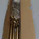 VOIIY Gold Curtain Rod 30-42 Inch, Brushed Brass Decorative Curtain Rods for Windows with Twisted Cage Finials, 3/4" Adjustable Heavy Duty Window Treatment Rods for Living Room, Bedroom, Kitchen