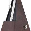Sondery Classic Mechanical Metronome with Bell for Piano Guitar Drum Violin Saxophone All Instruments, Tempo Range 40-208bpm, Beats 02346, Black Wood Grain ABS Case with Comfortable Click Sound (brown)