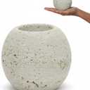 3.5" Marble Tealight Candle Holder Travertine Decorative Votive for Elegant Centerpiece Table Aesthetic Mini Holders for Tabletop