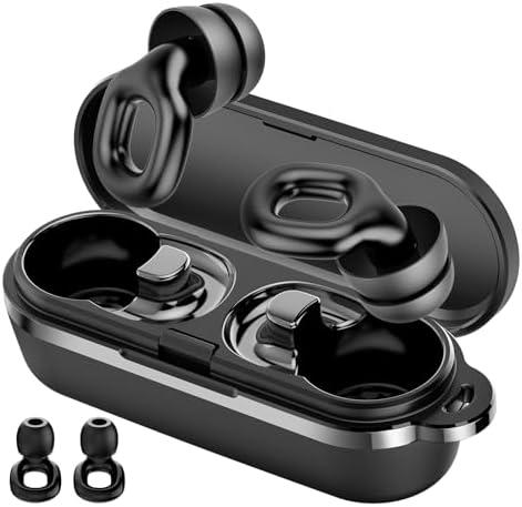 Ear Plugs for Sleeping Noise Cancelling, 35dB Noise Reduction Earplugs Reusable Soft Silicone, 14 Eartips ＆ Carry Case, Replaceable Single/Double Earpieces for Sleep, Focus, Events, Noise Sensitivity