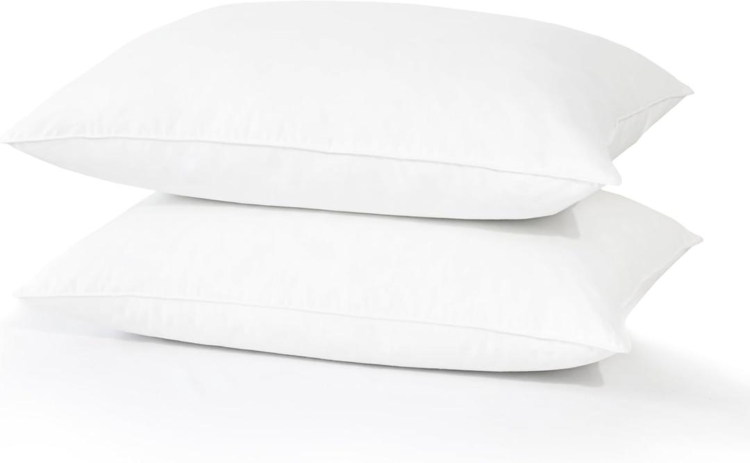 Goose Down Pillows - Luxury Cooling Hotel Pillows, Ultra Soft Down Alternative Fill for Side, Back & Stomach Sleepers (Inches, 26, Inches, 20, Soft Pillow)