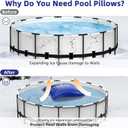 POOLACC Pool Pillows for Above Ground Pools Winterizing, Extra Durable Cold-Resistant Inflatable PVC Air Pillow for Swimming Pool Winter Protection, Winter Pool Closing Kit Ice Equalizer (4 X 4)