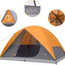 Amazon Basics Camping Tent, 3-Season Dome Design with Rainfly, 6 Person