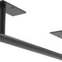 WZKALY Paper Towel Holder Under Cabinet, Self Adhesive or Wall Mounted SUS304 Stainless Steel Paper Towel Holder for Kitchen, Bathroom, Farmhouse, Barbecue and Laundry (Matte Black)