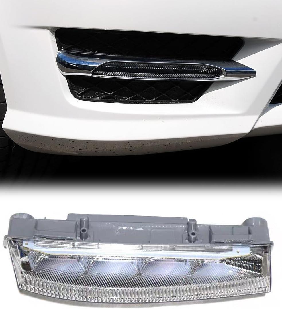 Egreat Fog Light LED Daytime Running Light DRL Lamp Compatible with 2012-2014 Mercedes Benz C Class W204 C250 C300 C350, E Class W212 E350 E63AMG(Passenger Side OE#2049069000(Right))