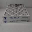 Aerostar 20x25x4 MERV 11 Pleated Air Filter, AC Furnace Air Filter, 6-Pack (Actual Size: 19 1/2"x24 1/2"x3 3/4")