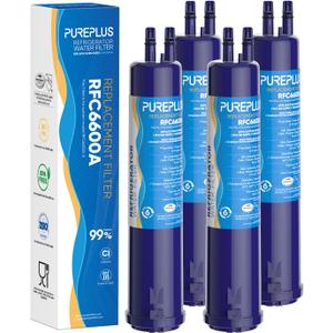 PUREPLUS Compatible with 4396841, 4396710, Everydrop Filter 3, EDR3RXD1, 46-9083, 46-9030, 9030, 9083, Refrigerator Water Filter, 4Pack