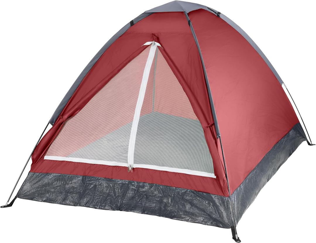2 Person Camping Tent with Rain Fly and Carrying Bag Lightweight Outdoor Pop Up Tents for Camping Essentials, Music Festivals, Backpacking, Hiking, or Beach Shelter by Wakeman Outdoors