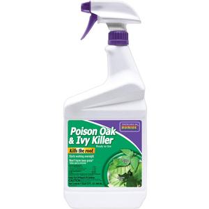 Bonide Poison Oak & Ivy Killer, 32 oz Ready-to-Use Spray for Home Gardening, Fast-Acting Formula Kills the Roots