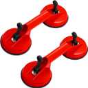2PCS Glass Suction Cups, Heavy Duty Plastic Double Gripper Suction Cup Glass Lifter, Vacuum Plate Handle Glass Holder Hook Tile Lifter for Moving Window Windshield Granite
