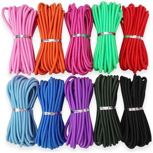 4mm Thick Elastic Cord for Sewing 5/32 inch 150ft Colorful Bungee Shock Kayak Tie Down Straps Tent Elastic Cord Replacement Heavy Stretchy Rope for Crafts-Pants-Clothing-Outdoor Supplies