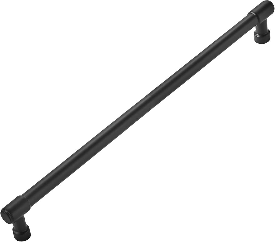 khtumeware Appliance Pulls Matte Black 12 Inch(305mm) Center to Center 1 Pack Heavy Duty Drawer Pulls Kitchen Cabinet Handle Cabinet Hardware