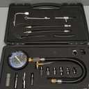 Lichamp Automotive Fuel Pressure Test Kit, Fuel Pump & Rail Diagnostic Gauge with Adapters, Hose, for Car/Truck/Motorcycle